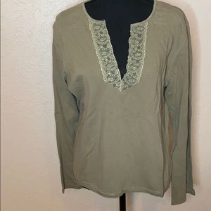 Old navy olive green long sleeve top